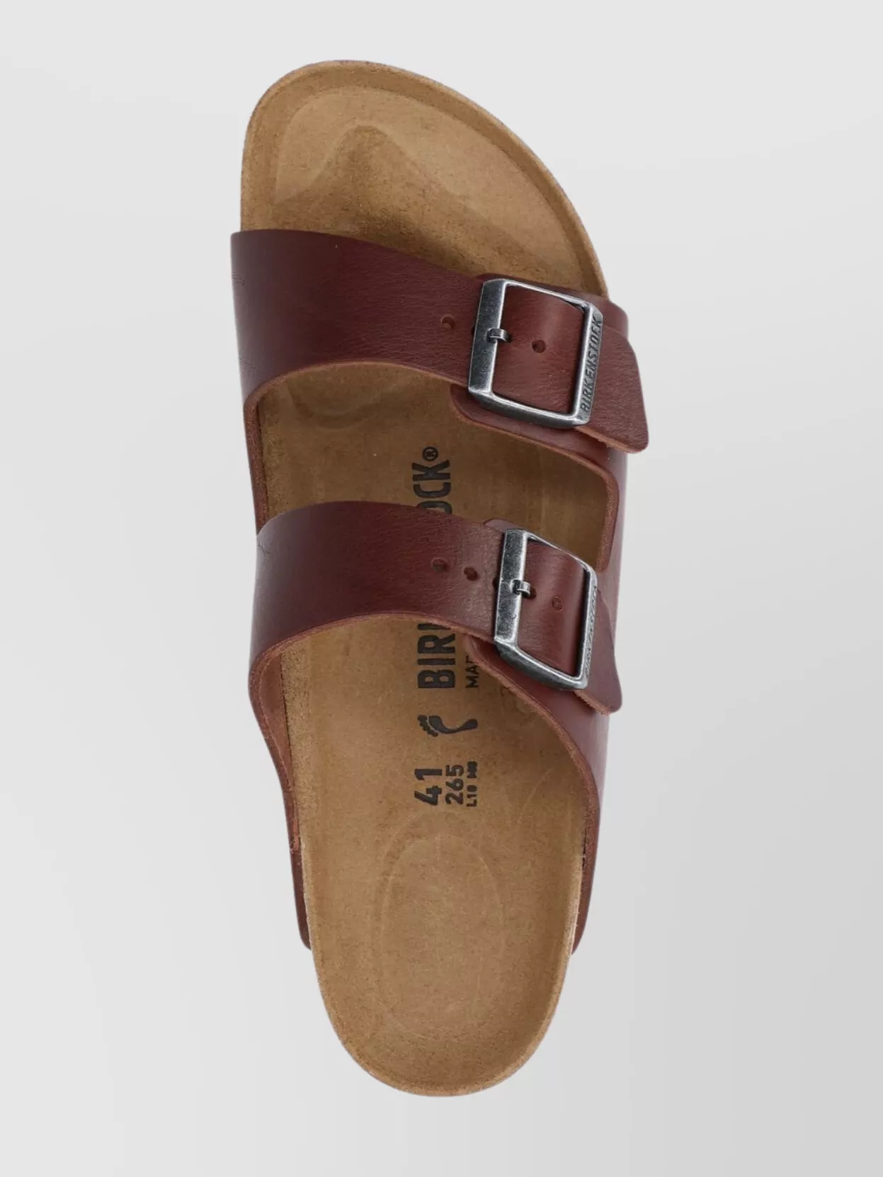 Birkenstock Open Toe Heeled Sandals With Rubber Sole In Brown