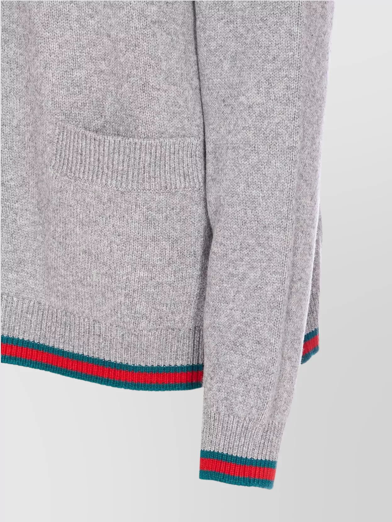 Gucci Collared Knit Jacket Front Pockets