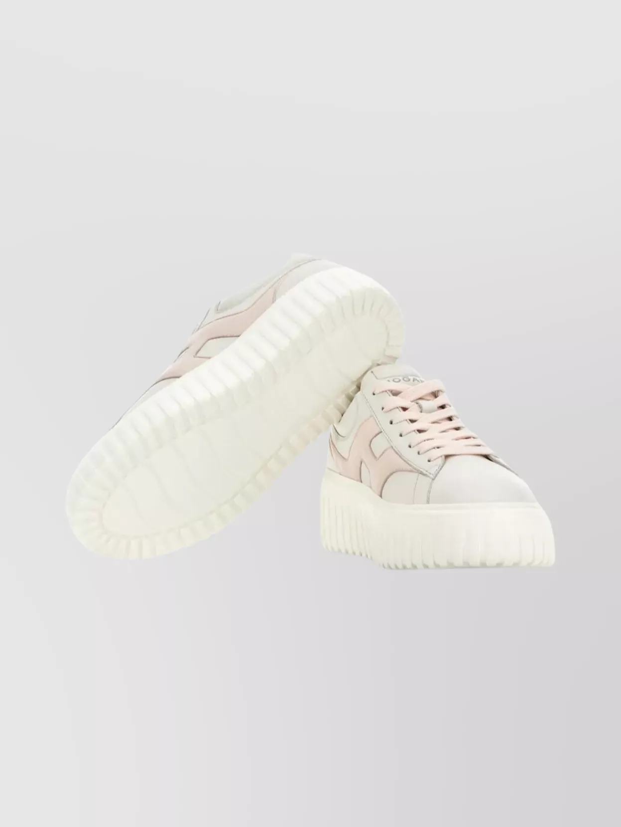 Hogan Stylish Sneakers With Platform Sole And Round Toe