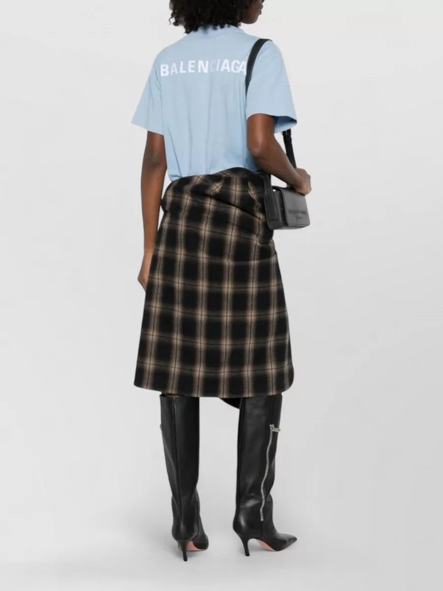 Balenciaga Short Sleeve Top Crew Neck Design