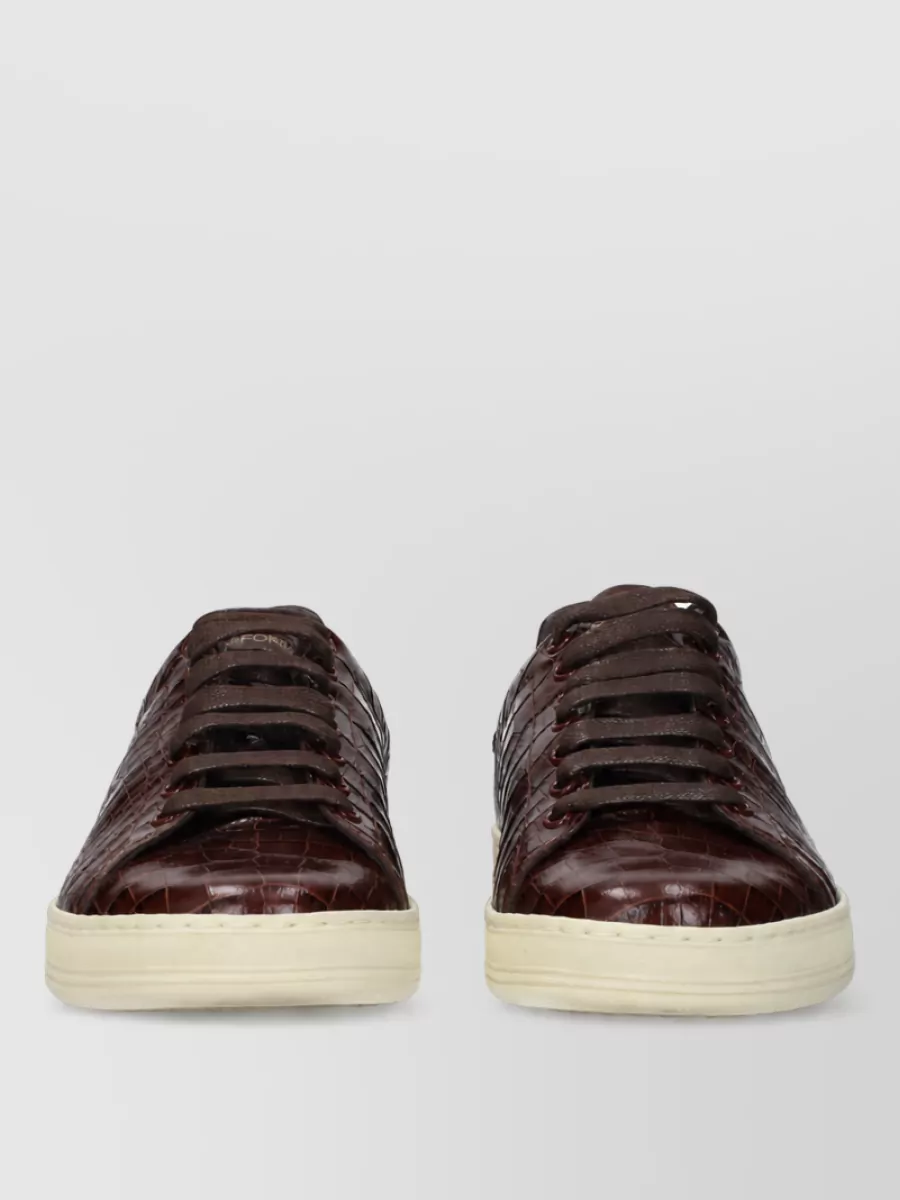 Tom Ford leather lace-up sneakers