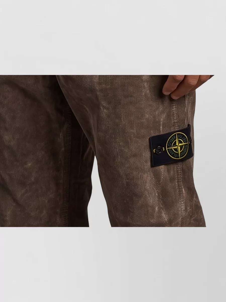 Stone Island Corduroy Mid-Rise Straight-Leg Trousers