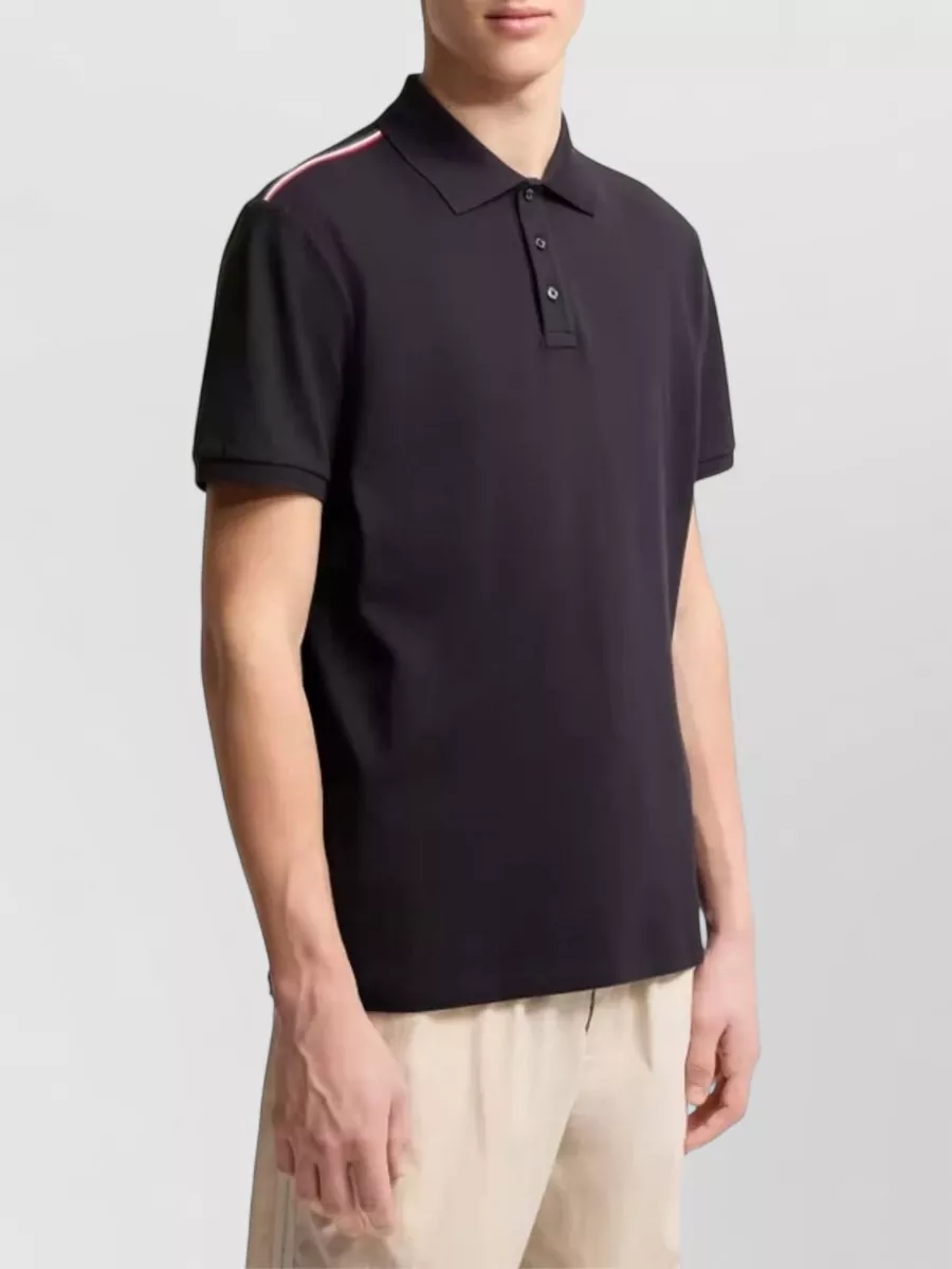 Moncler Cotton Short-Sleeve Polo Shirt