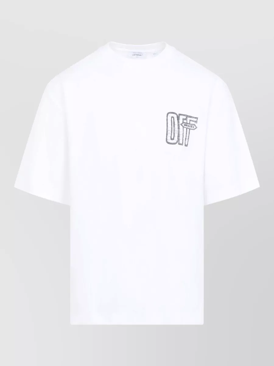 Off-White cotton motion arrow skate short-sleeve t-shirt