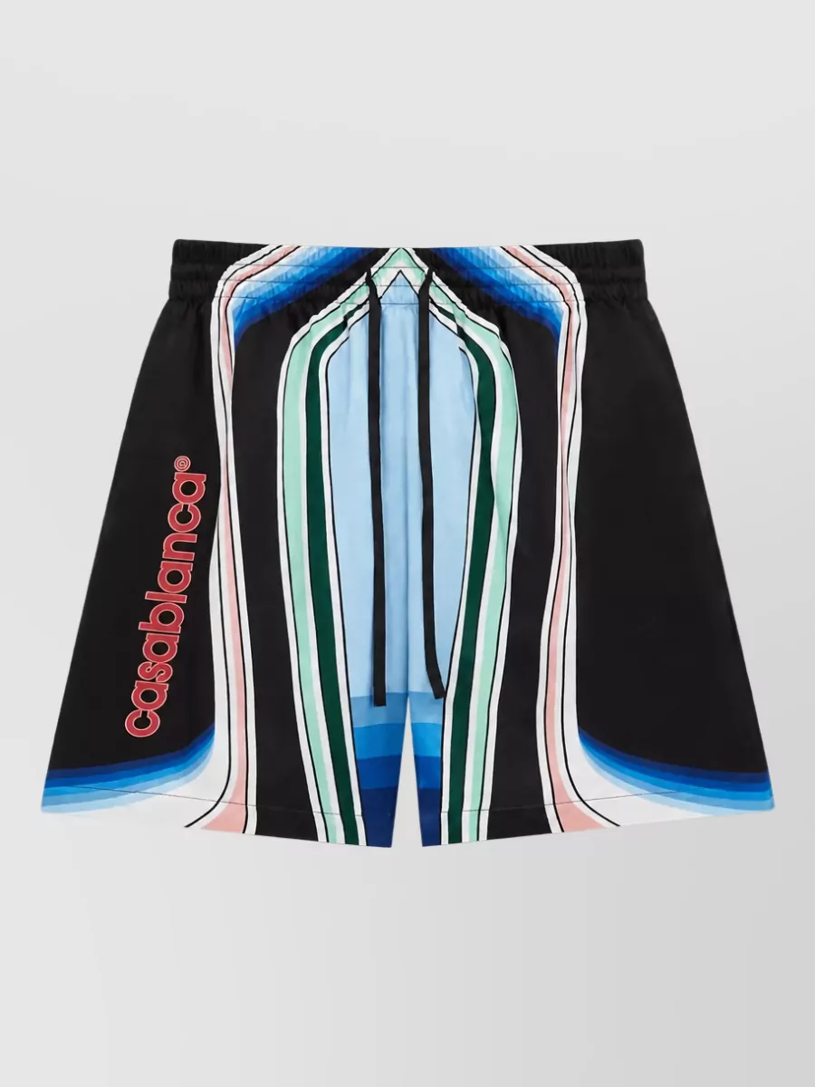 Casablanca Silk drawstring swim shorts