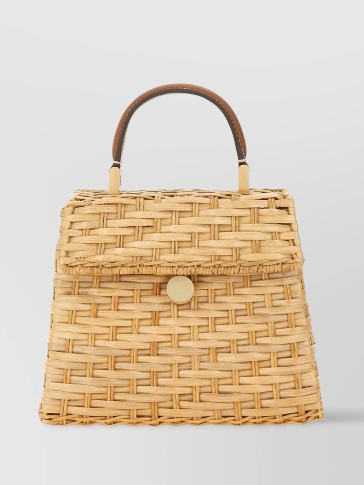 Cult Gaia "Sybil" Woven Texture Top Handle Bag
