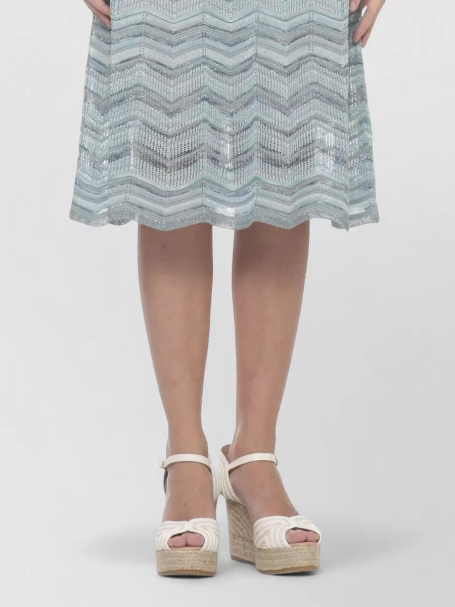 D.exterior Sleeveless Geometric Knee-Length Dress