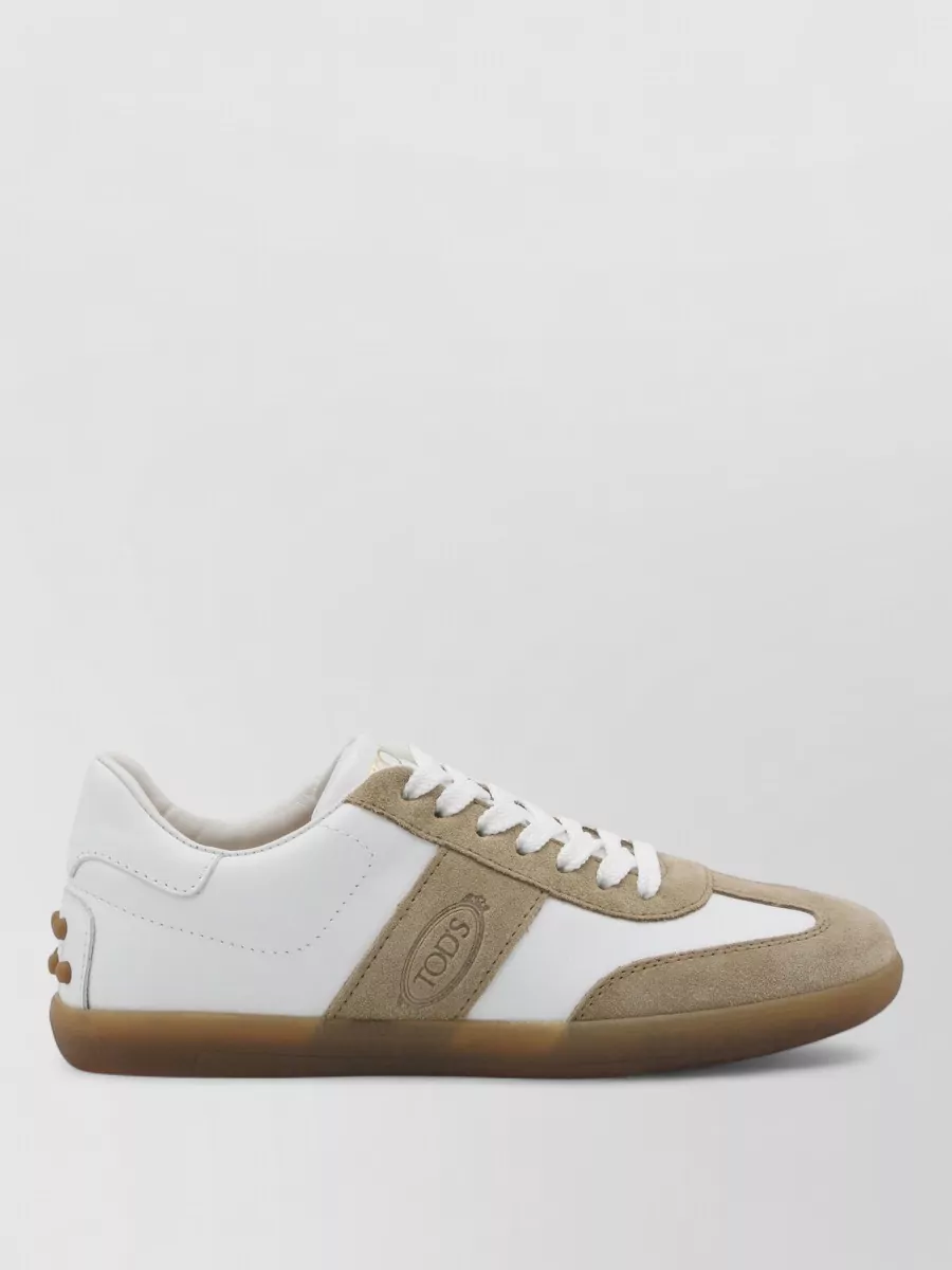 Tod's Low Top Sneakers Rubber Sole Suede