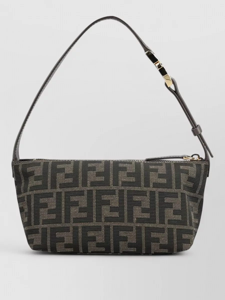 Fendi mini jacquard shoulder bag