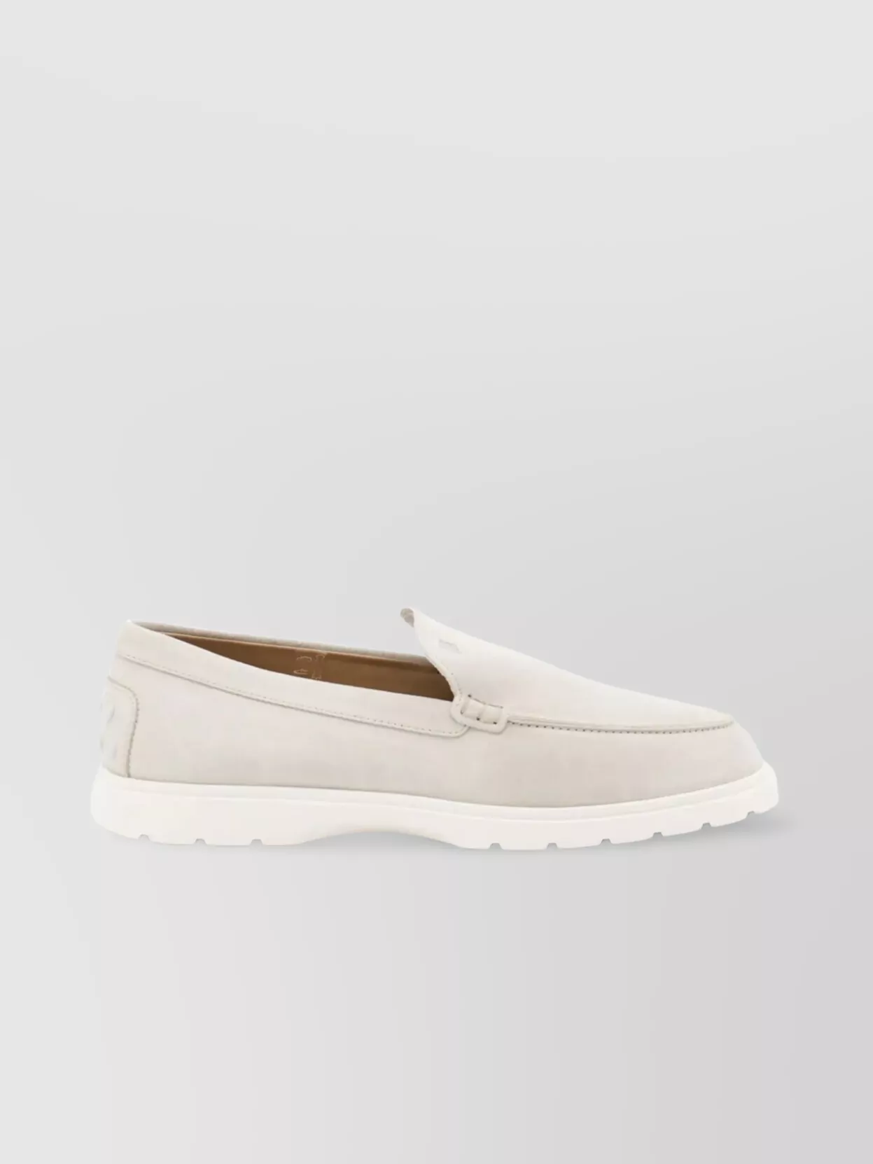 Tod's Round Toe Rubber Sole Loafer