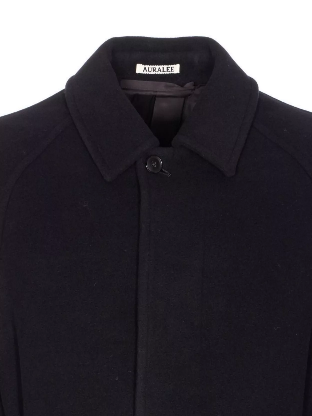 Auralee Tailored Wool Coat With Belt And Split