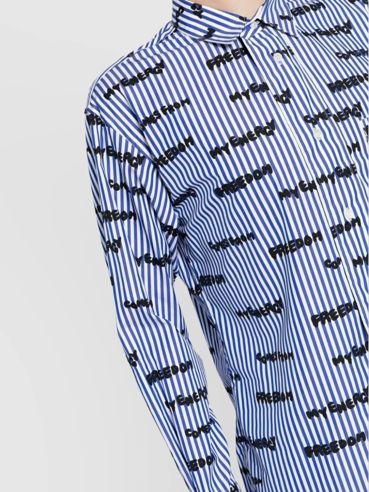 Comme Des Garçons Structured Collar Pleated Pocket Shirt