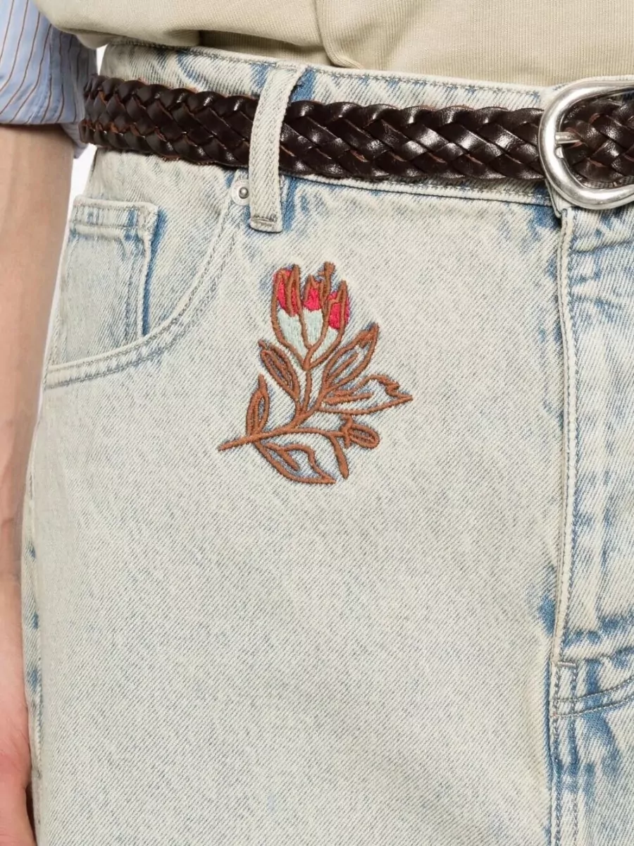 Drôle De Monsieur Denim Bermuda Shorts