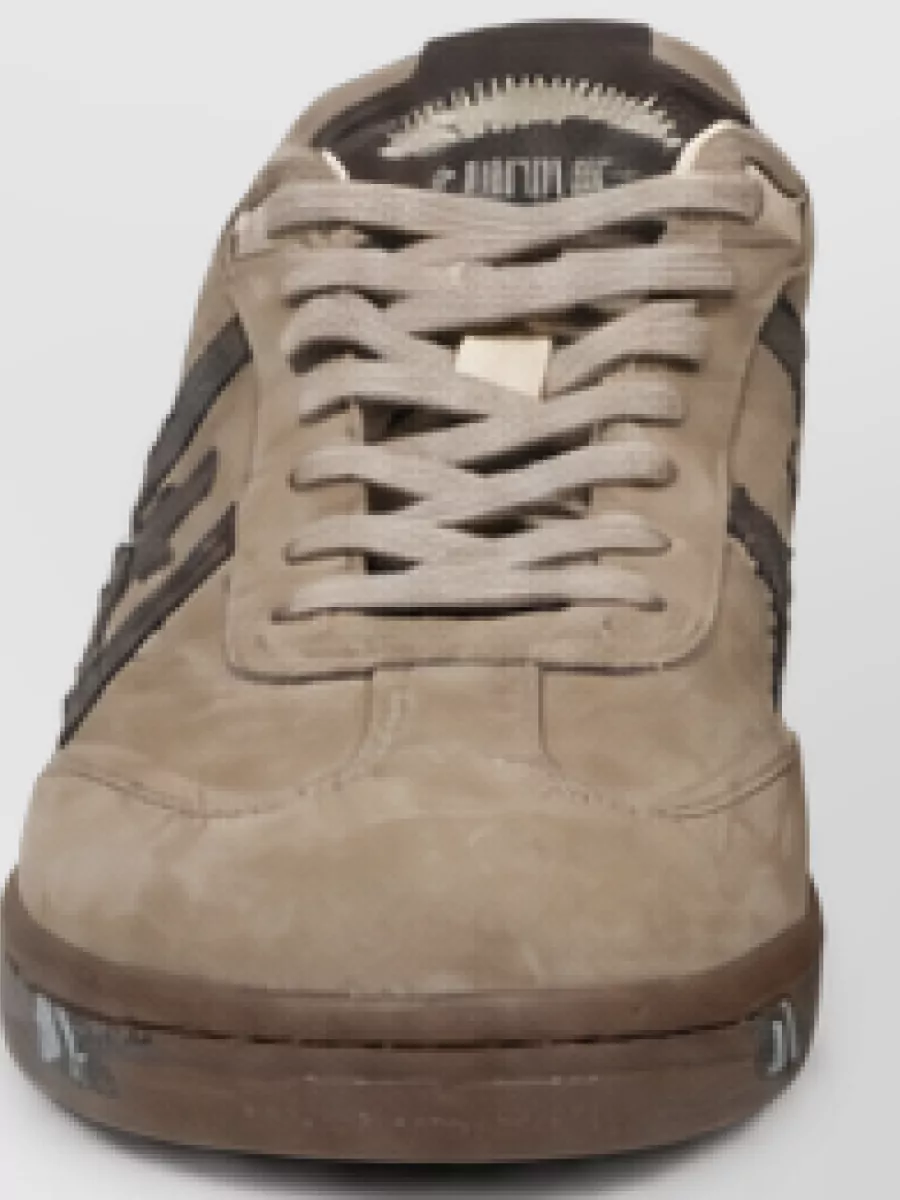 Premiata leather low-top sneakers