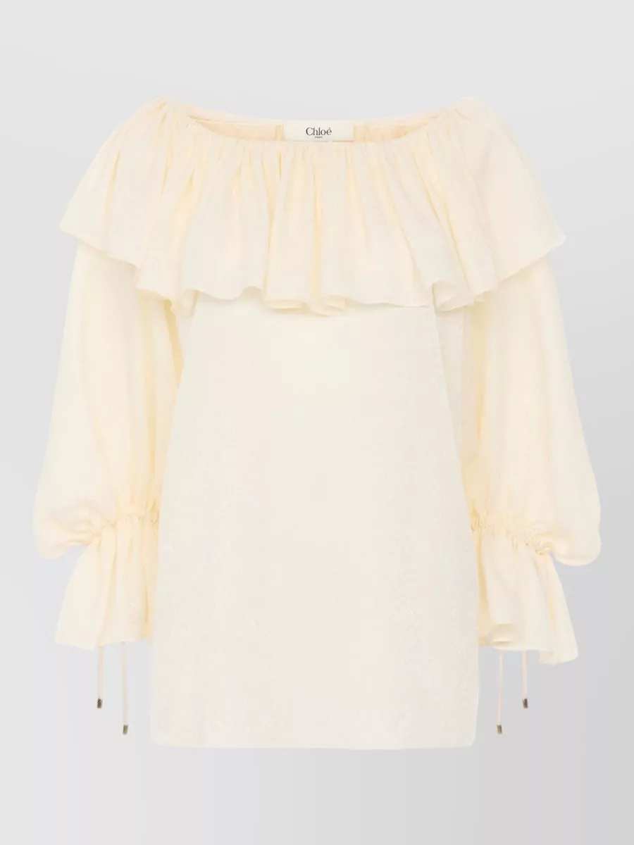 Chloé silk ruffled blouse