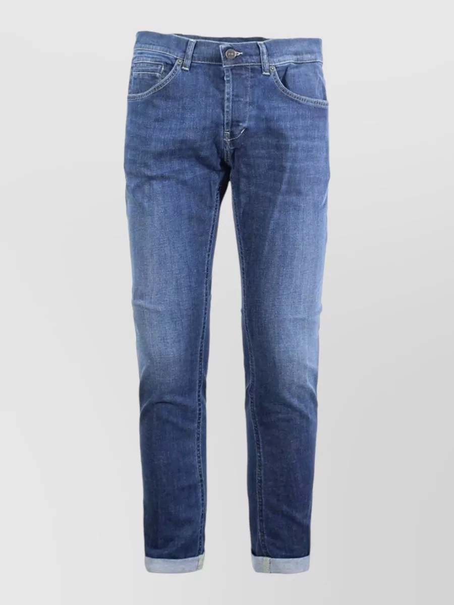 Dondup cotton skinny straight-leg jeans