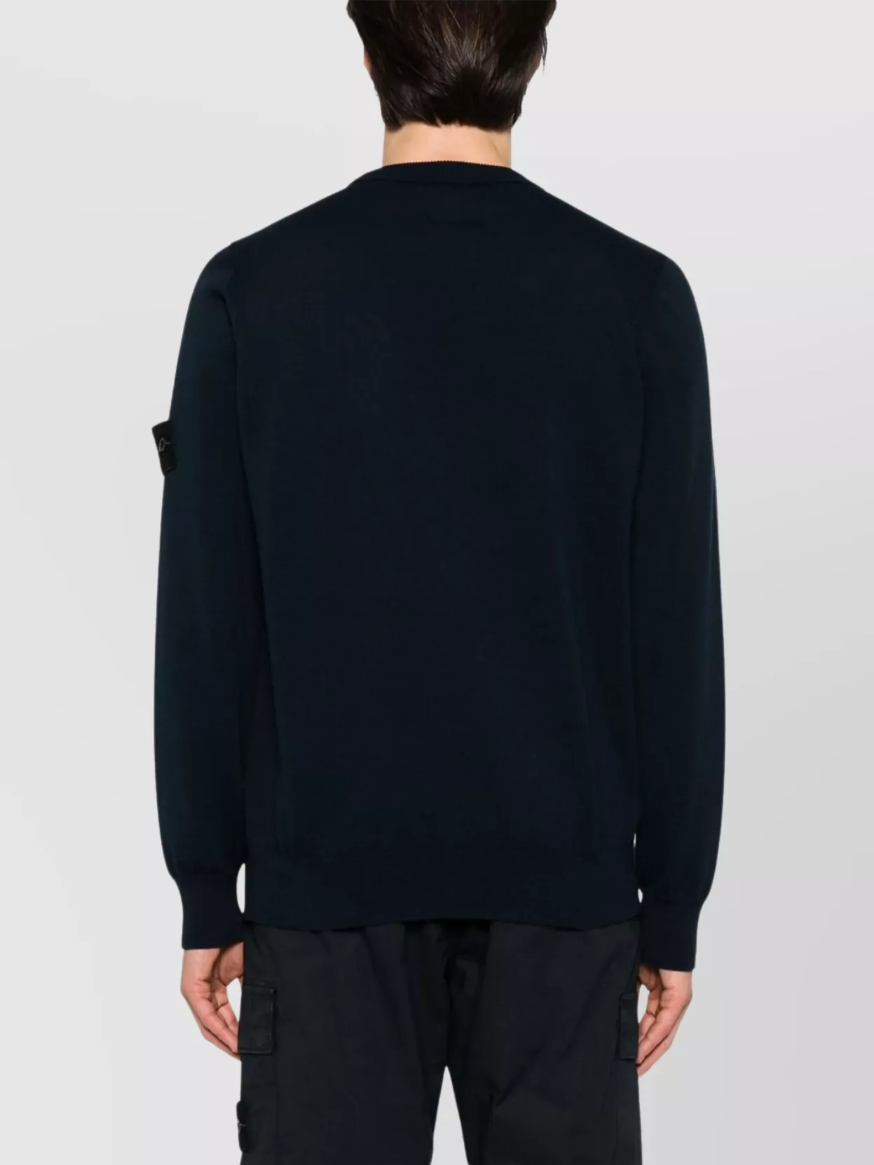 Shop Stone Island Crew Neck Sweater Badge