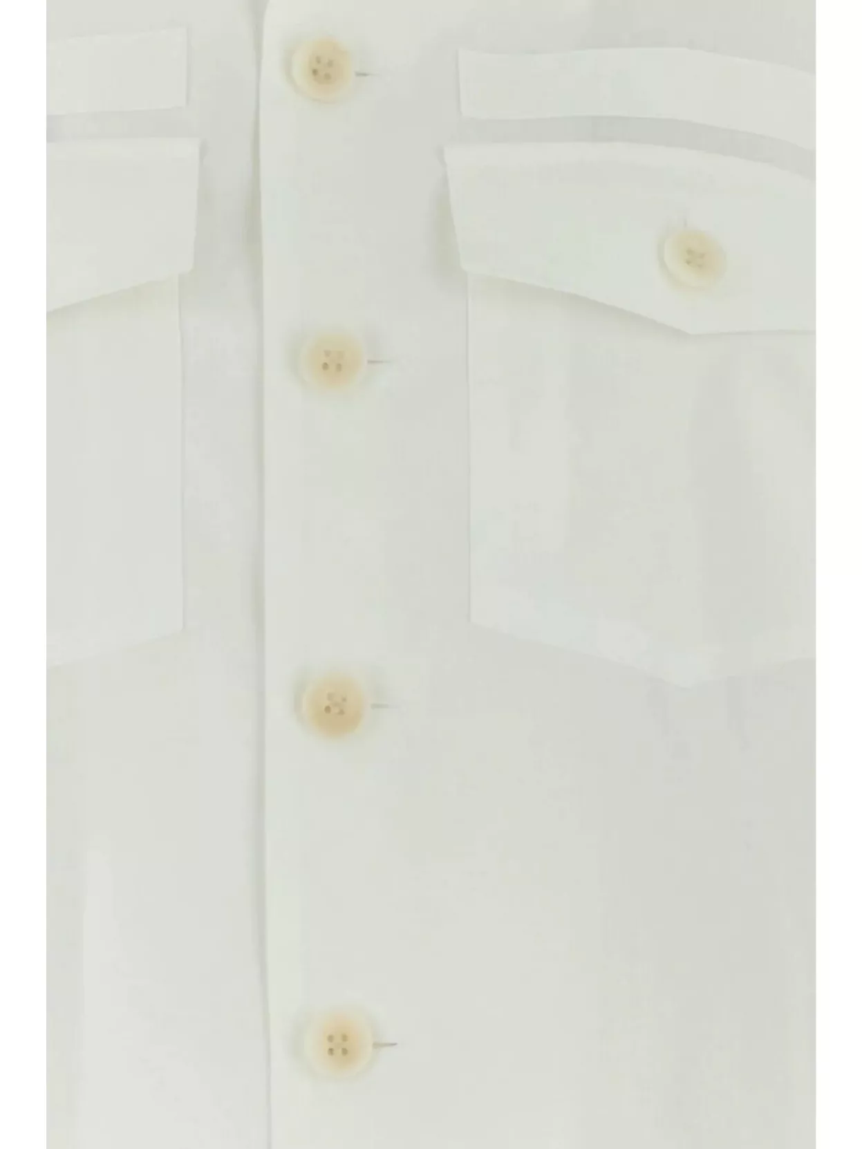 Sacai Poplin Shirt With Puff Sleeves And Chest Pockets