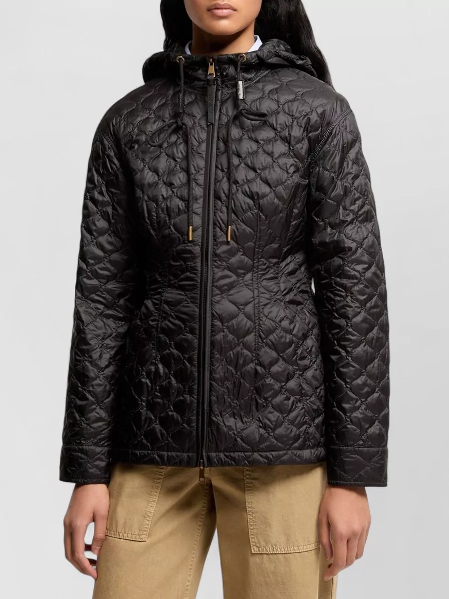 Moncler Hooded Mid-Length Down Coat
