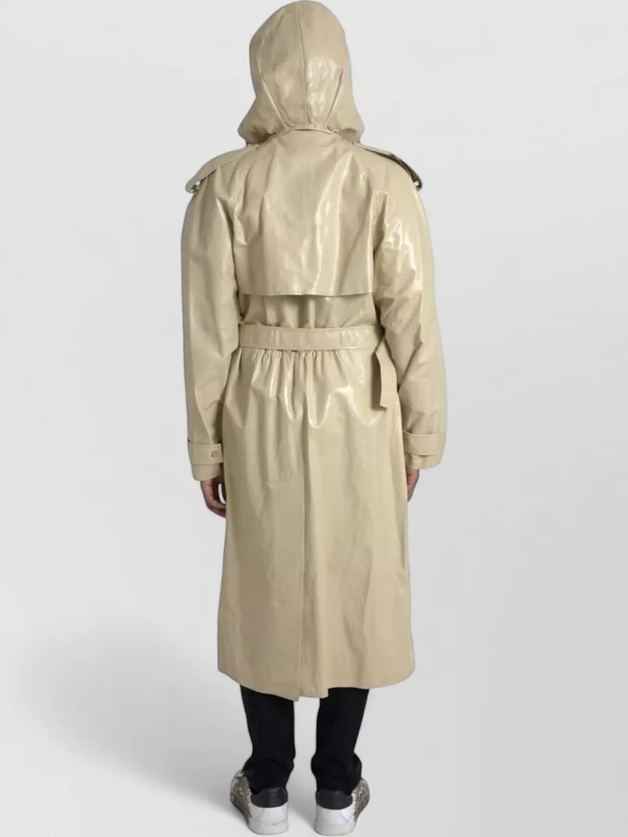 Bottega Veneta Leather Trench Coat
