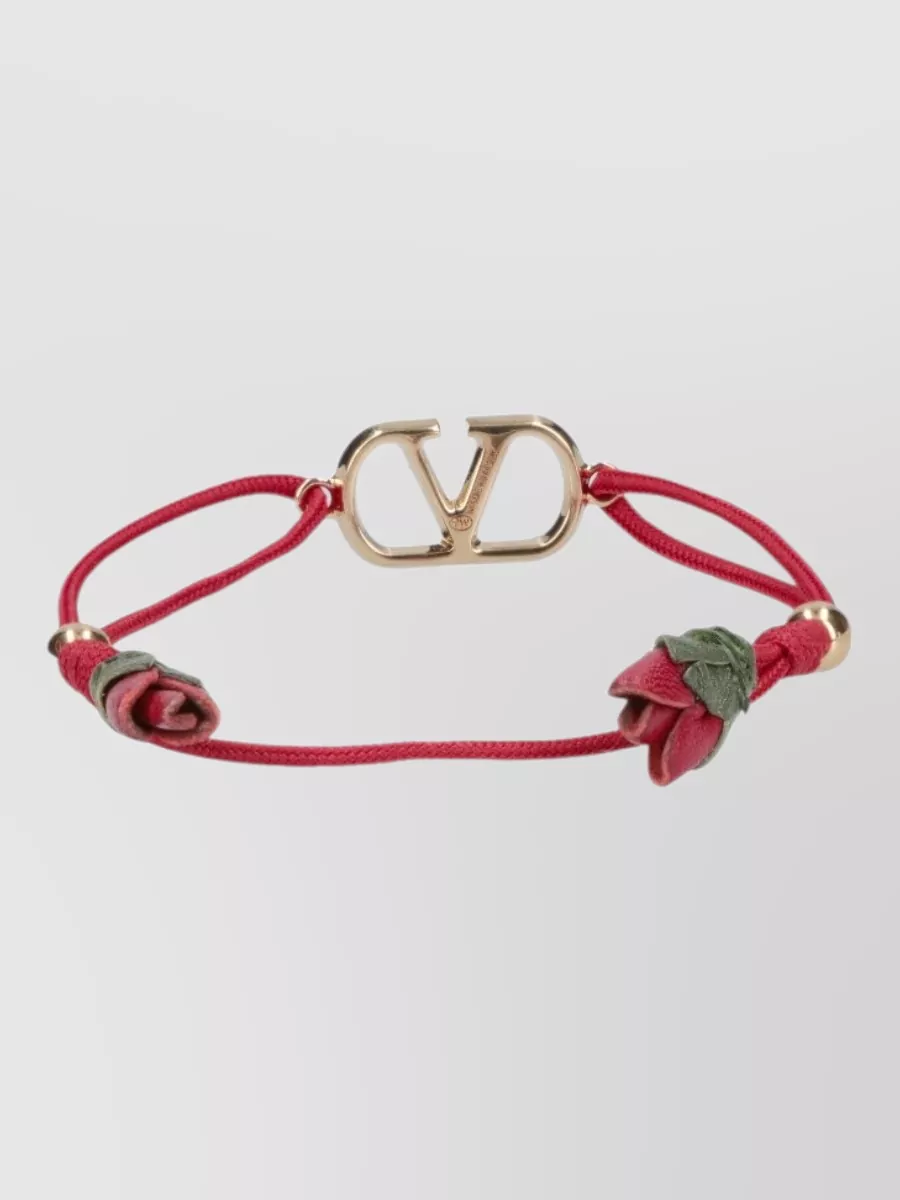 Valentino Garavani rhinestone flower-detail bracelet