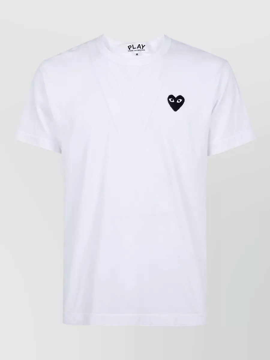 Comme des Garçons Play cotton logo-embroidered t-shirt