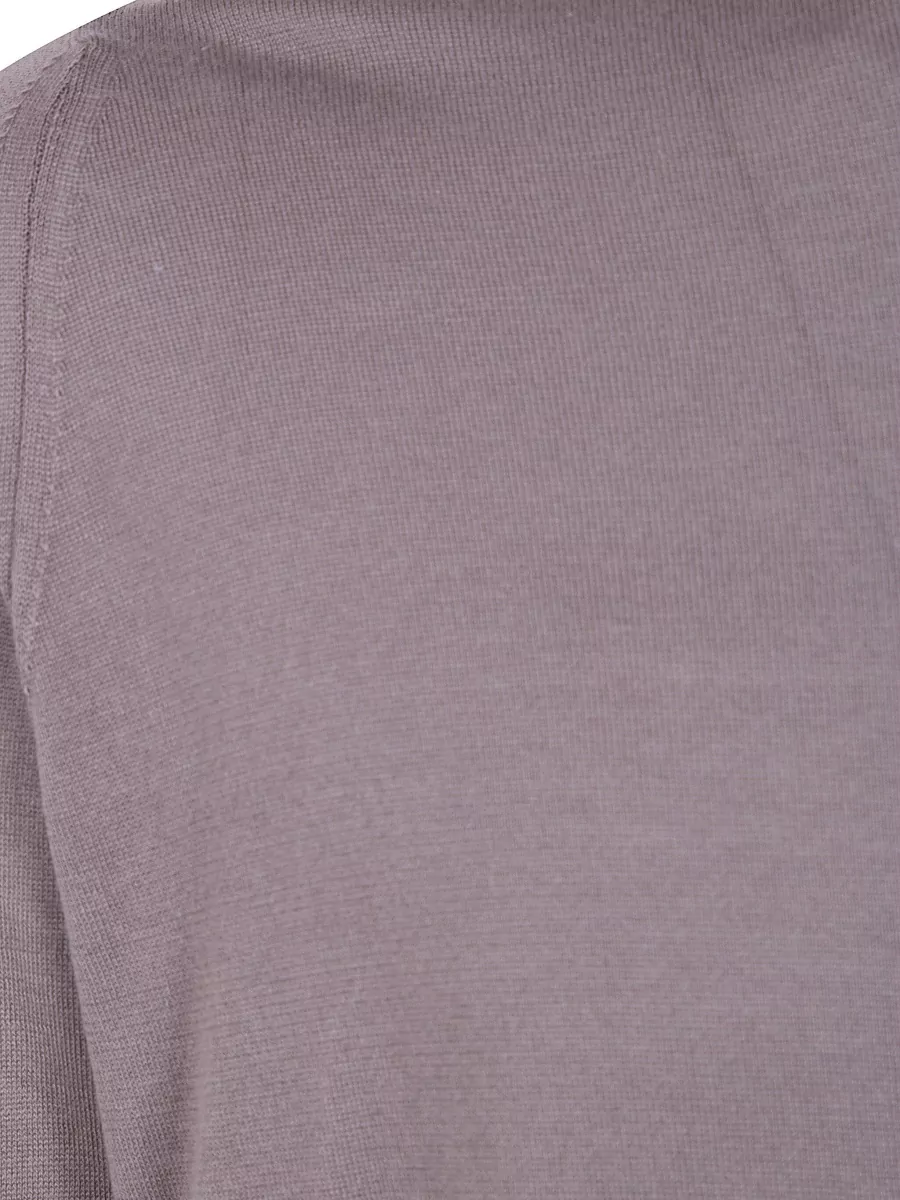 John Smedley Cotton Crewneck Long-Sleeve T-Shirt