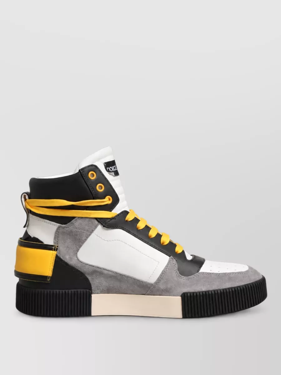 Dolce&Gabbana Leather Hi-Top Sneakers