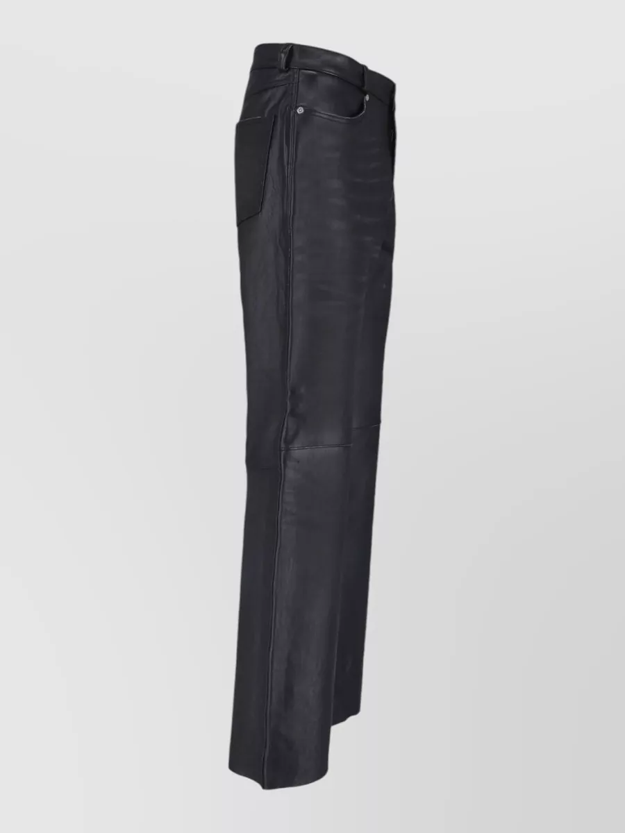 Our Legacy Leather Straight-Leg Trousers