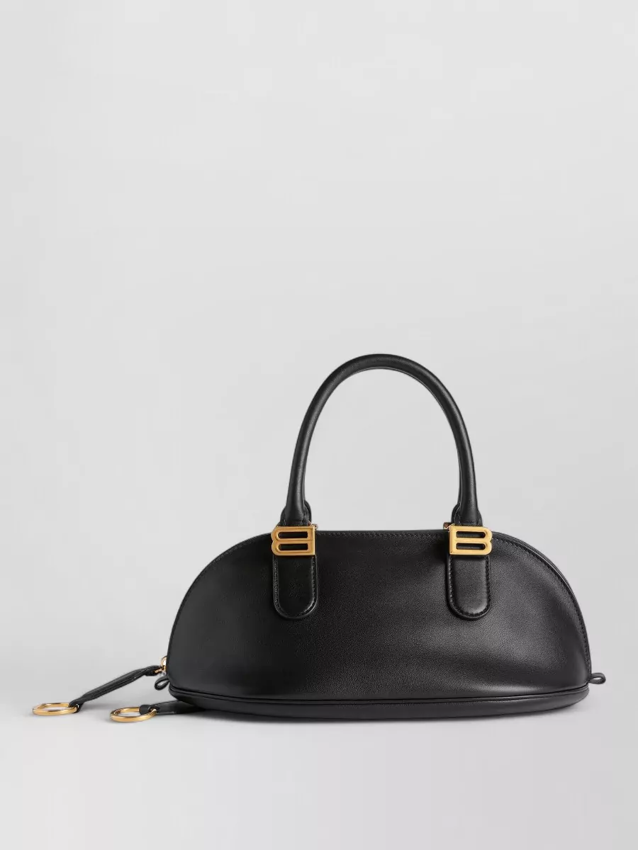 Balenciaga mini smooth leather bowling shoulder bag