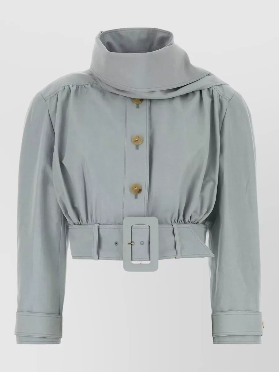 Chloé Cropped Belted Single-Breasted Jacket