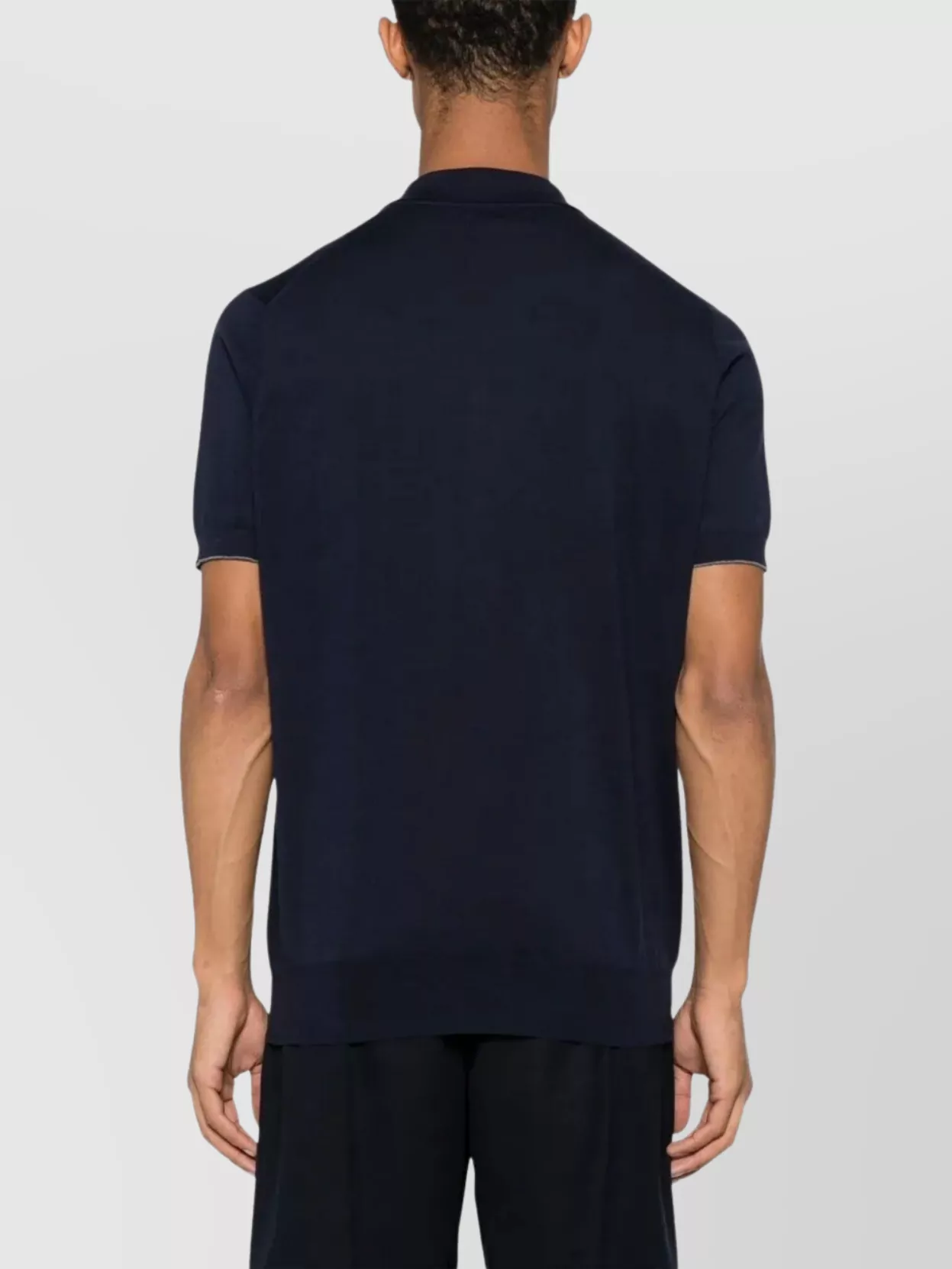 Brunello Cucinelli Short Sleeve Mesh Polo Shirt