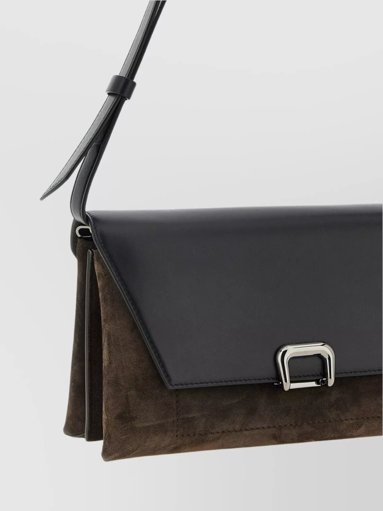 Brunello Cucinelli Adjustable Strap Suede Shoulder Bag