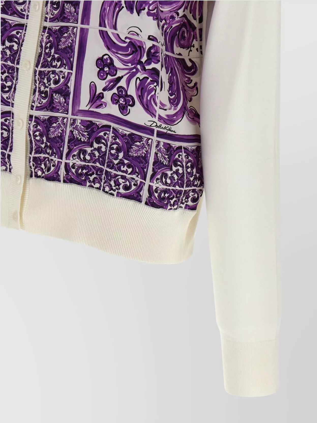 Dolce & Gabbana 'maiolica' Print Cardigan In Multi