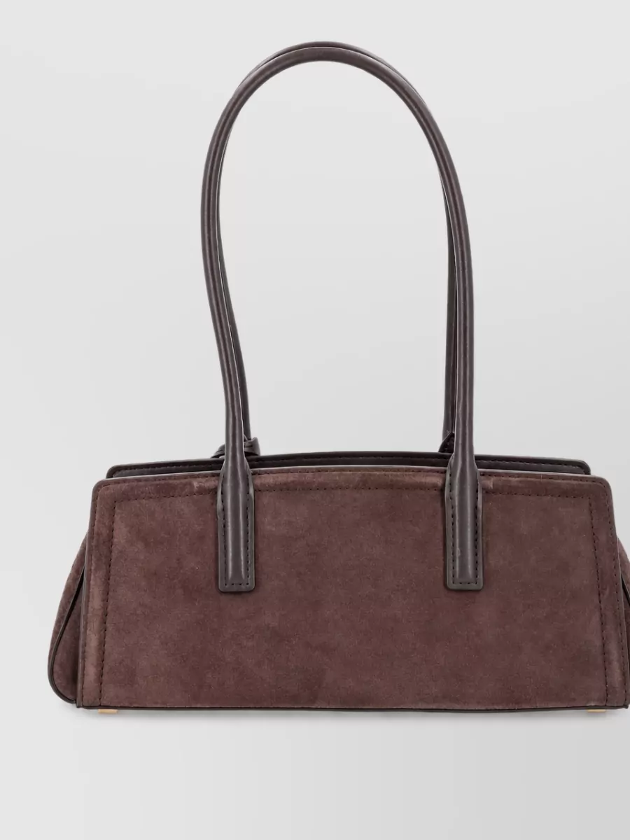 Michael Kors small suede leather clutch bag