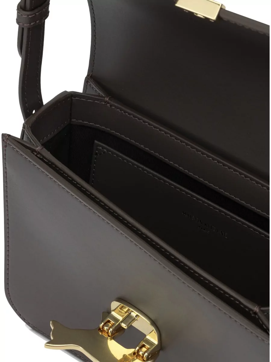 Maison Kitsuné Leather Crossbody Bag