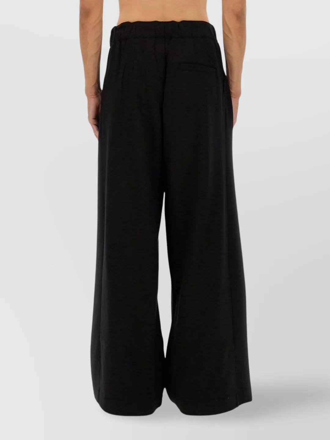 Dries Van Noten Wide-Leg Trousers Back Pocket