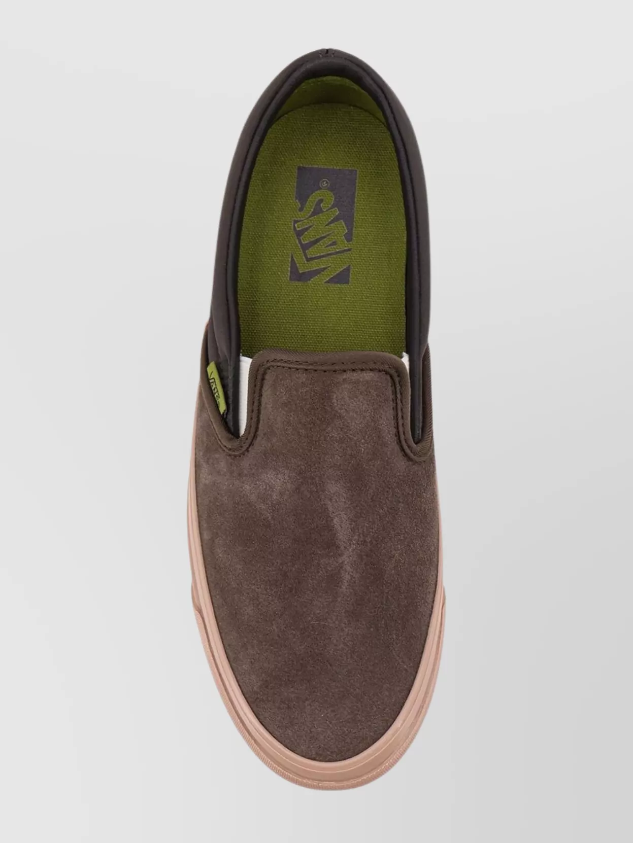 Vans Suede Slip-On Sneakers Contrast Sole