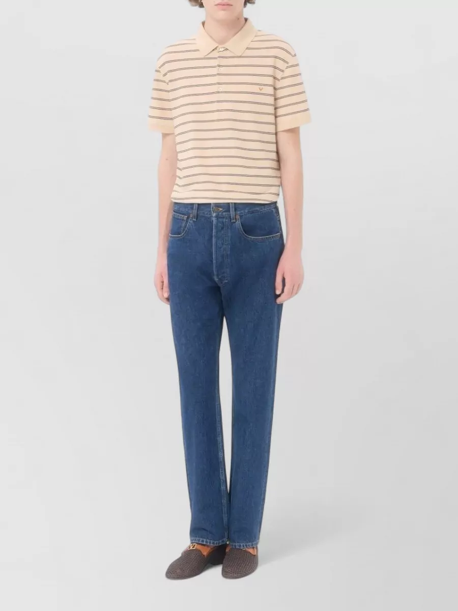 Valentino Garavani Short-Sleeve Polo Shirt