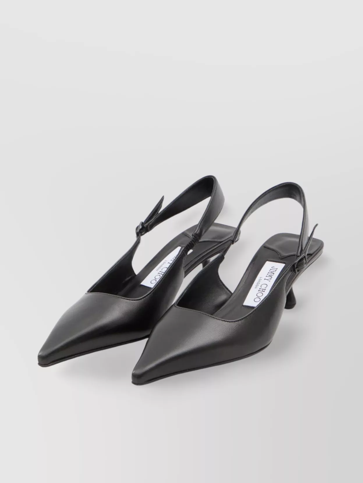 Jimmy Choo Nappa Leather Drop Heel Pumps In Black