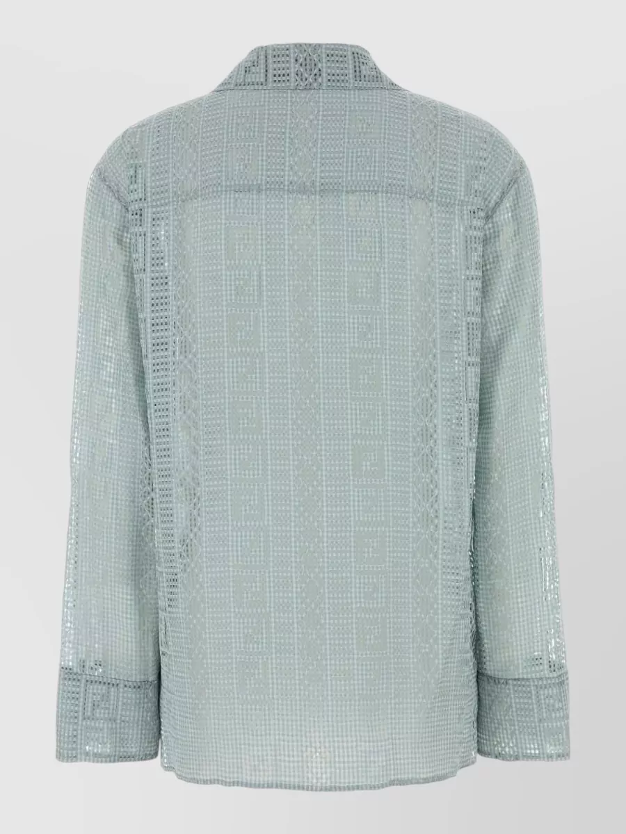 Fendi Silk-Blend Devore Shirt