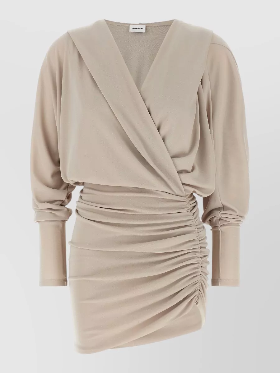 The Andamane Asymmetric Hooded Mini Dress