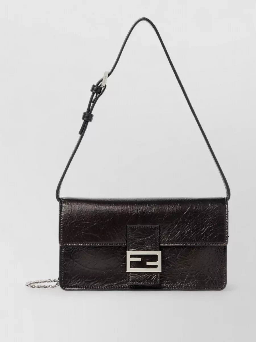 Fendi Na Calf Leather Clutch Bag