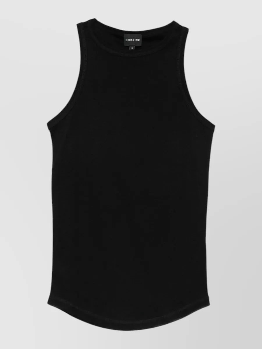Herskind Sabina Cotton Tank Racerback Round Hem