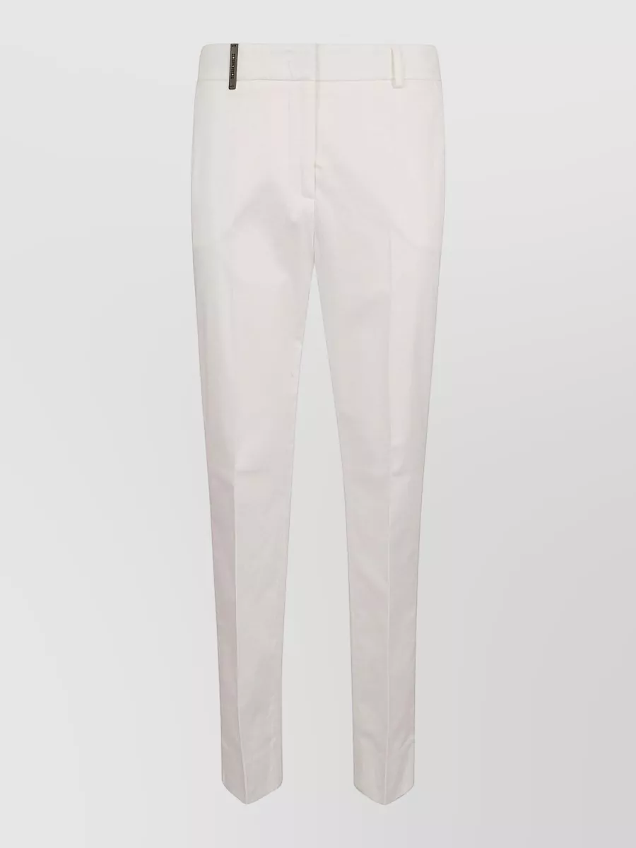Peserico Slim-Fit Ankle-Length Tailored Trousers