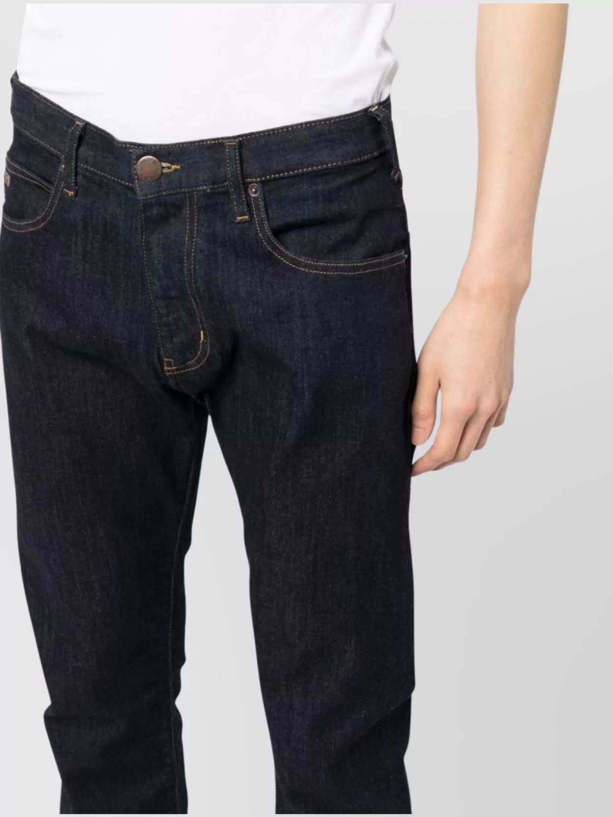 Emporio Armani Dark Wash Slim Cut Jeans