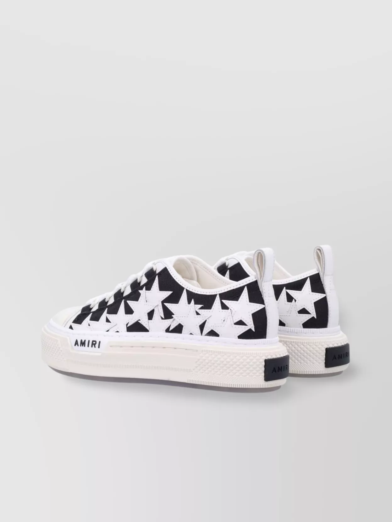 Amiri Star Pattern Rubber Sole Sneakers In White