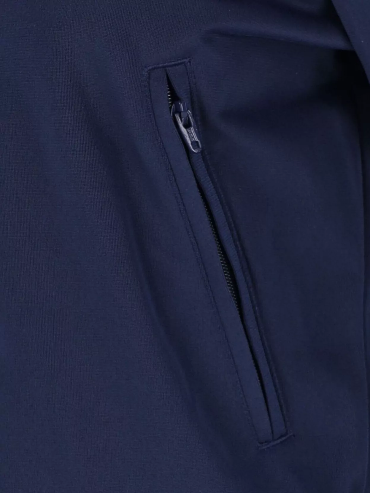 Adidas High Collar Ribbed Cuffs Side Zip Pockets