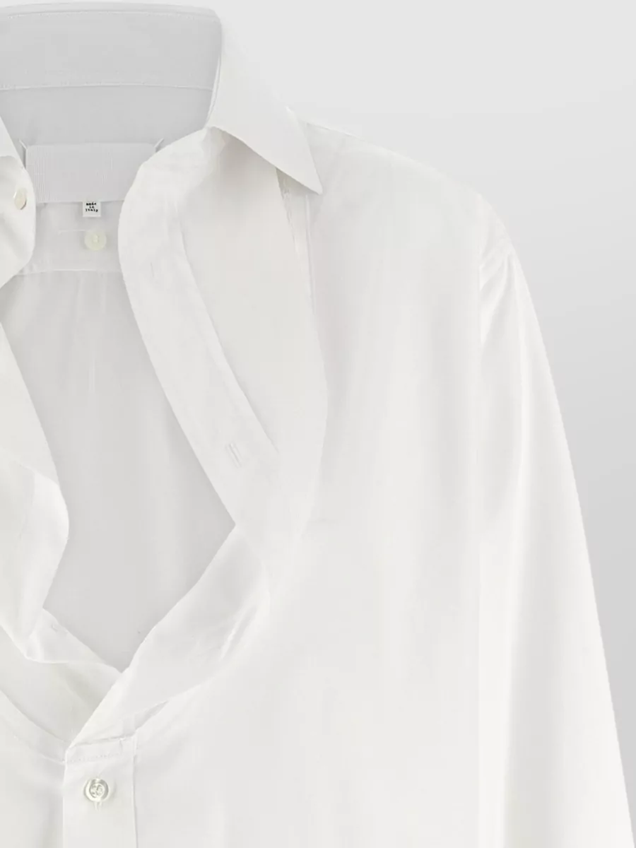 Maison Margiela Cotton Poplin Long-Sleeve Shirt