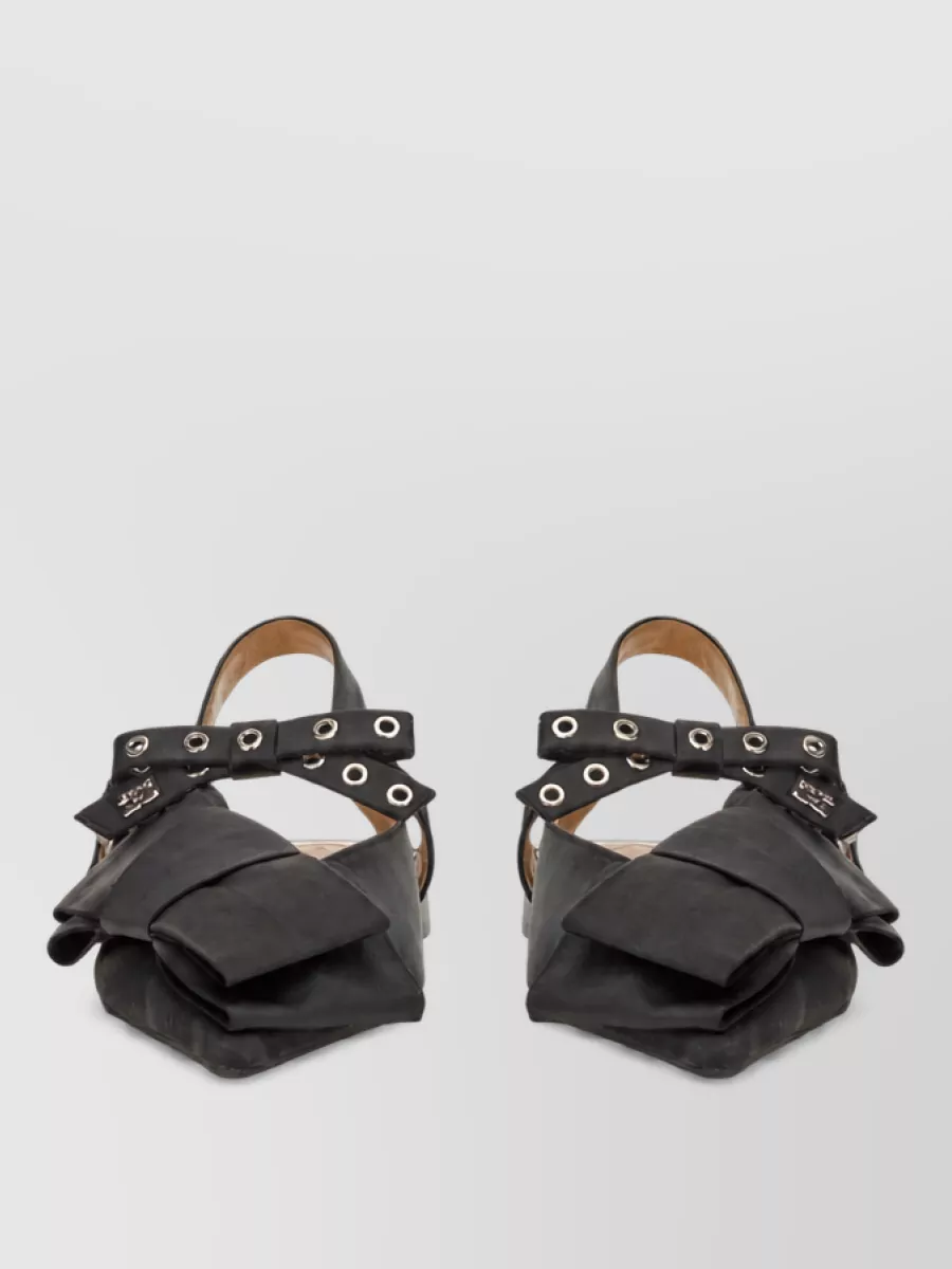 Ganni Satin Ballerina Sandals
